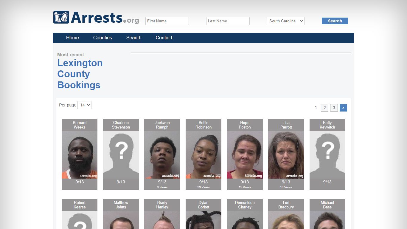 Lexington County Arrests and Inmate Search